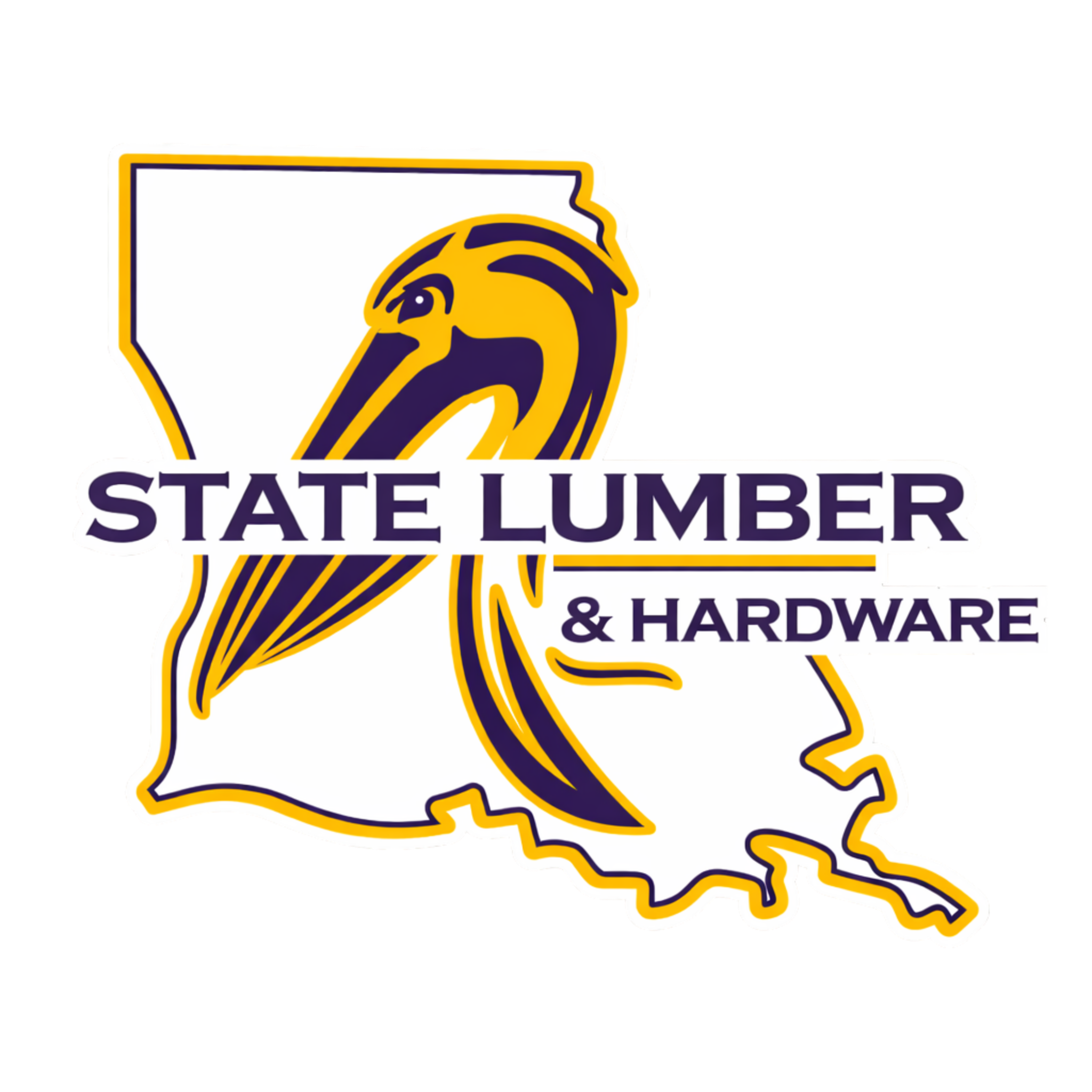 State Lumber & Hardware logo, building materials and hardware supplier in Louisiana and sponsor of the Bayou Country Business Expo.